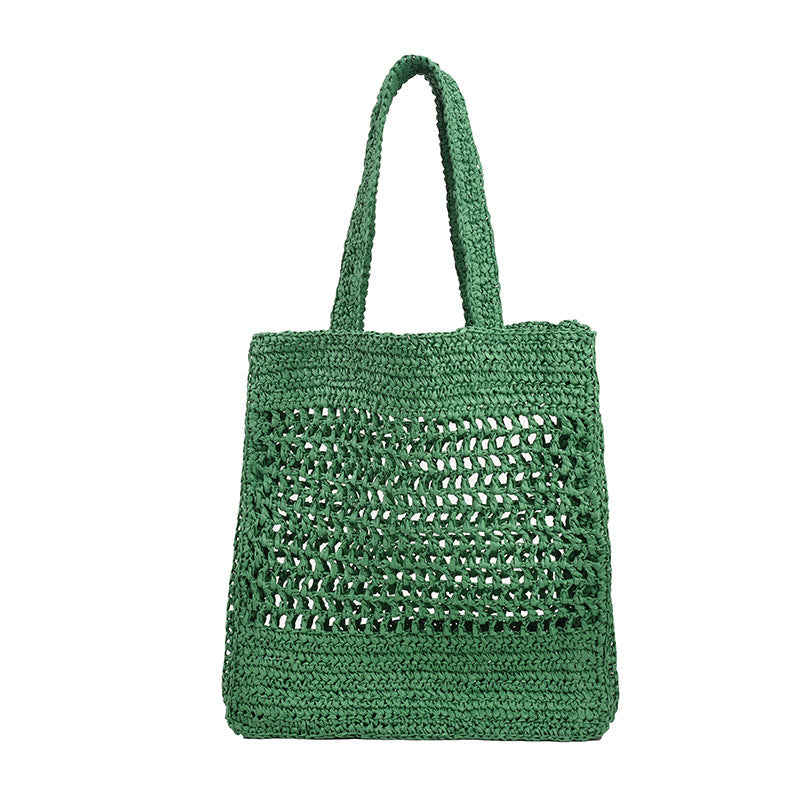 Women's New One-shoulder Large-capacity Fashion Woven Bag