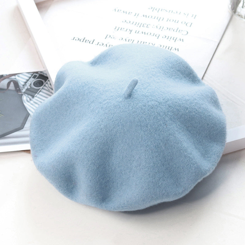 Children's Fashion Retro Warm Painter Woolen Knitted Hat