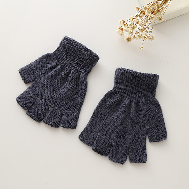 Solid Color Magic Gloves Warm Dew Finger Plush