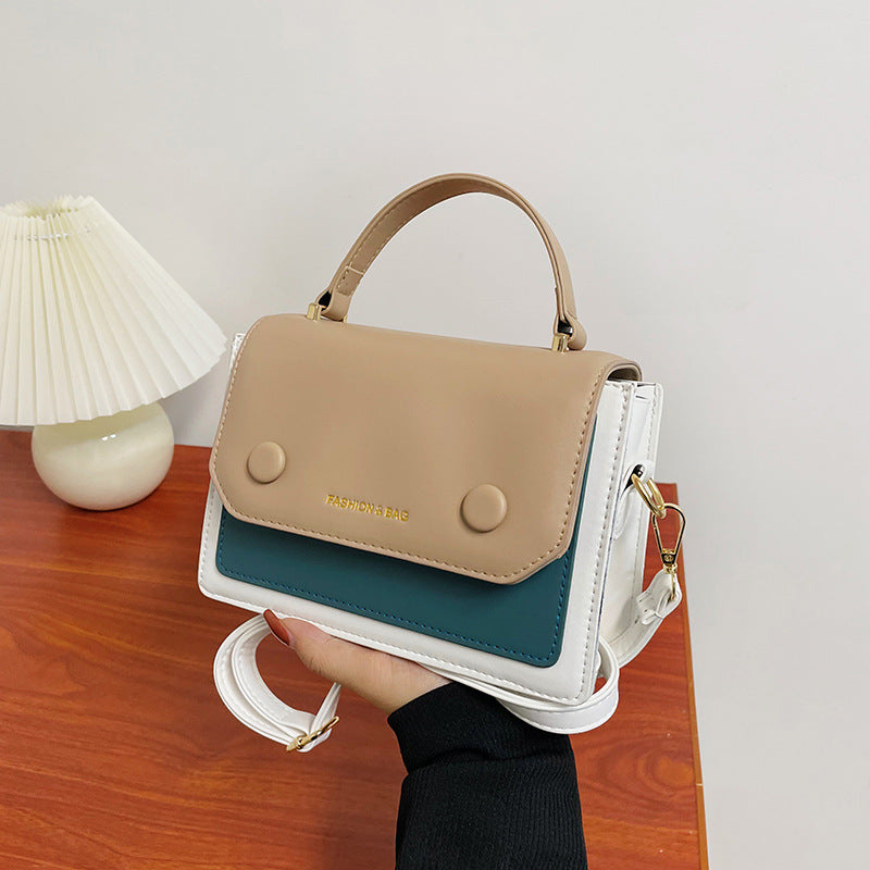 Trendy Hit Color Crossbody Female Western Fashion One-shoulder Small Square Bag
