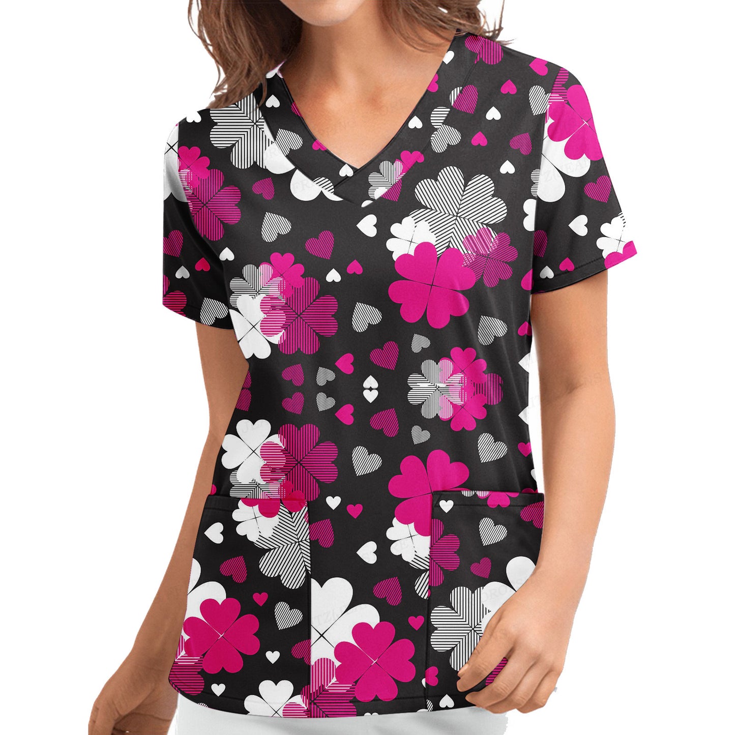 3DV Collar Comfort And Casual Cloth For Nursing Workers