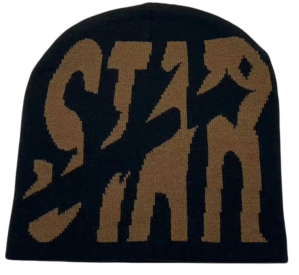Y2g Knitted Hat Letter STAR Same Style