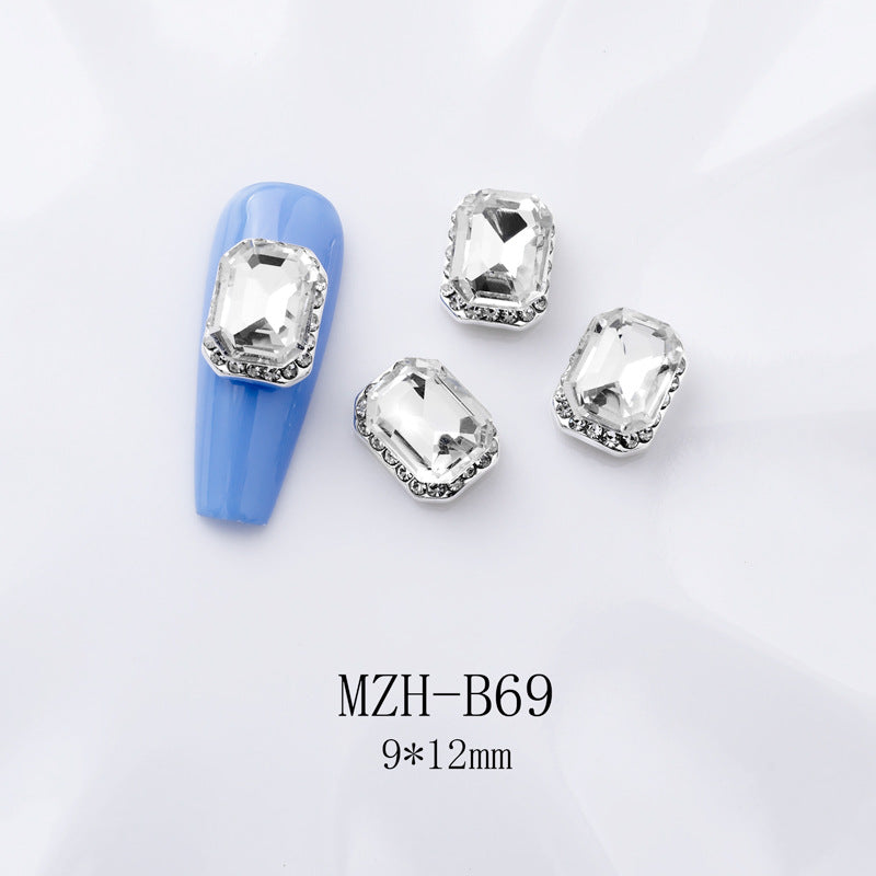 K9 Ultra-Shiny Flat-Back Rhinestones In White For Nail Art Decorations