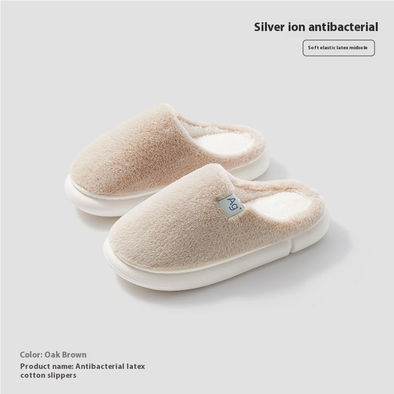 Indoor Odor Proof Plush Slippers With Anti Slip Properties