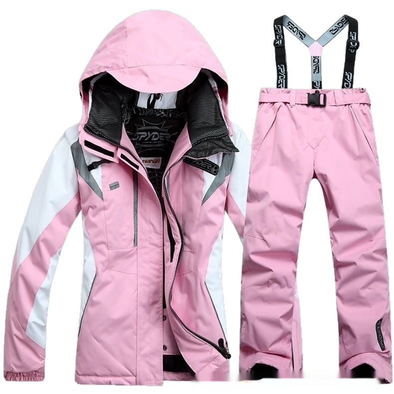 Womens Warm Waterproof And Durable Ski Suit Set