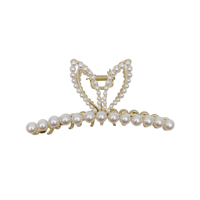 Pearl Bunny Ears Clip Female Large Back Head