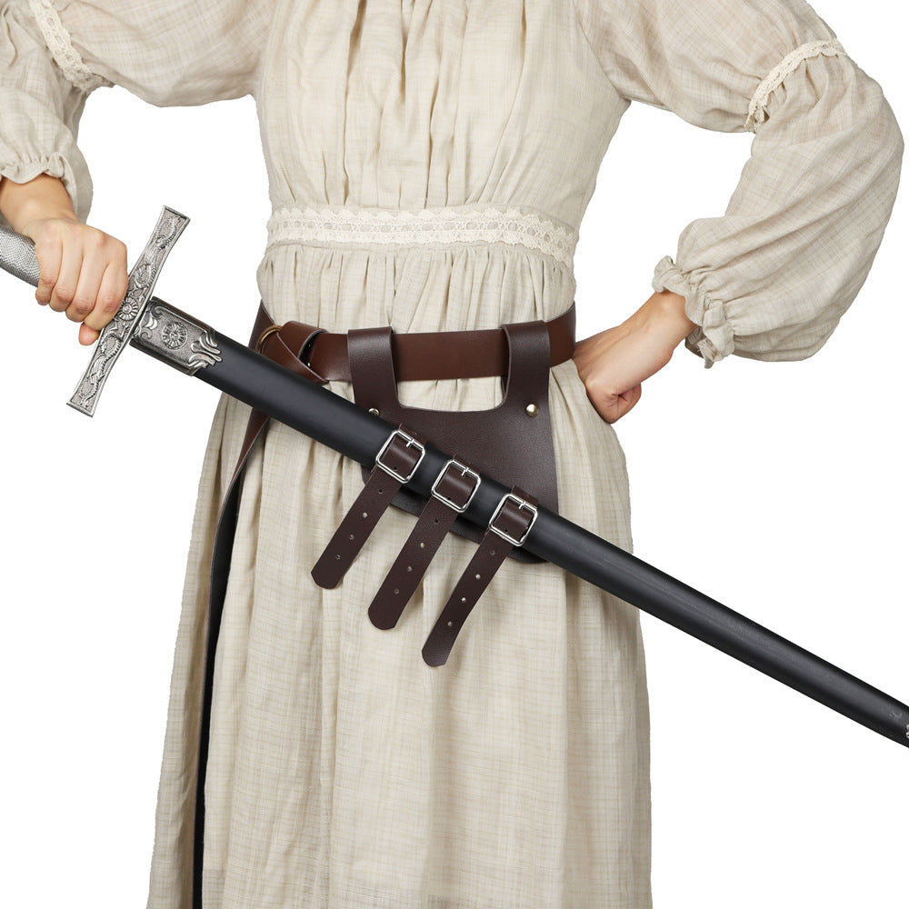 Middelalderlig Viking Pirat Cosplay Ridder Sværdrem Bælte