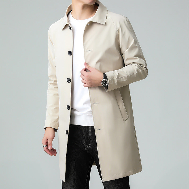 Mid-length, High-end Business Coat For Spring And Fall