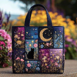 New Digital-print Tote Bag With A Personalized Floral Design In Canvas