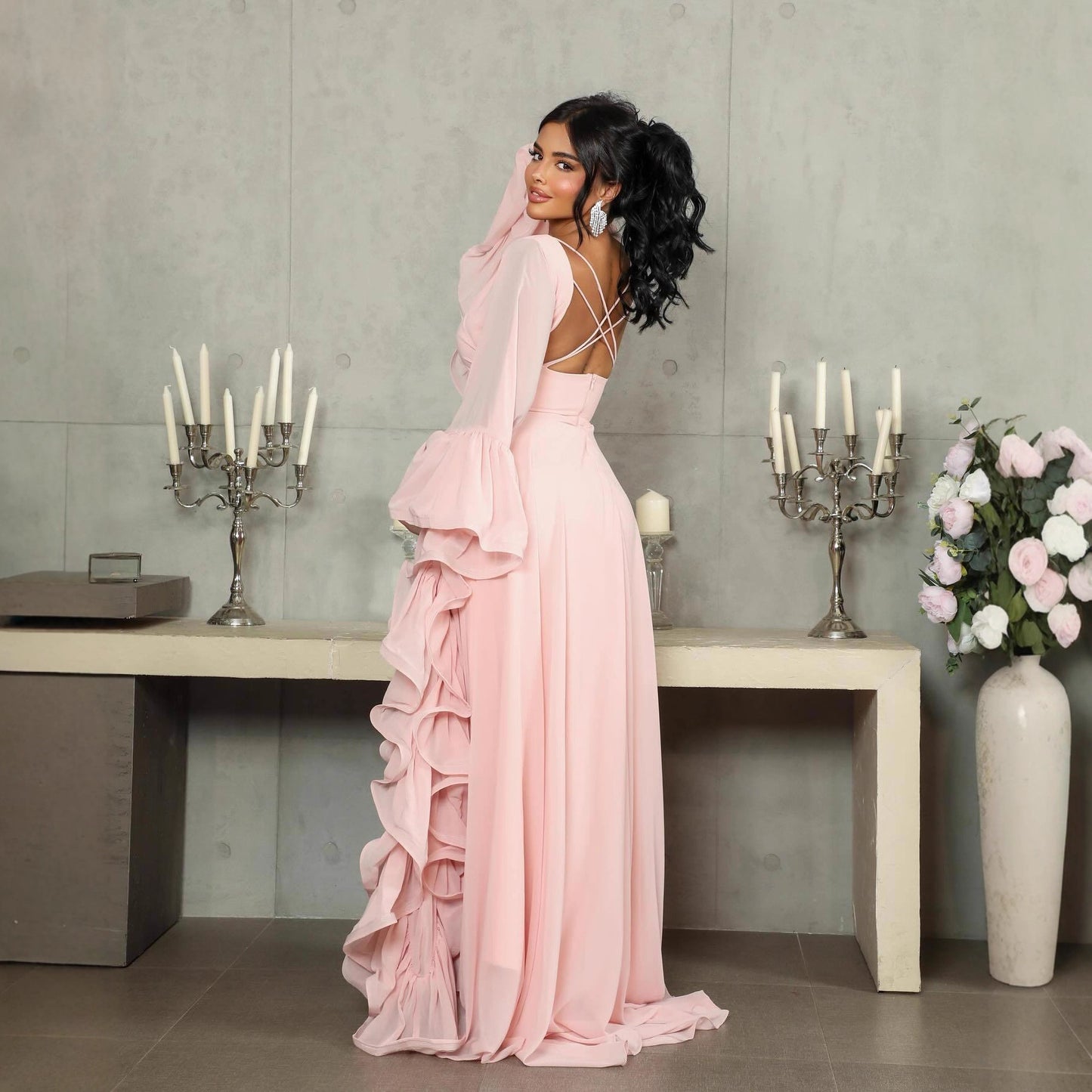Large Voluminous Tulle Ball Gown Evening Dress For Women