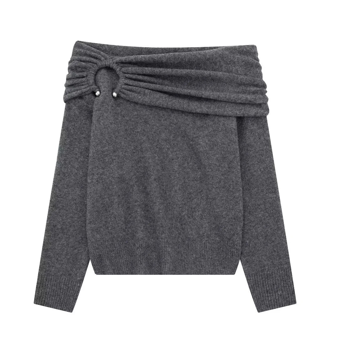 Women's Fashion Off-the-shoulder Sweater