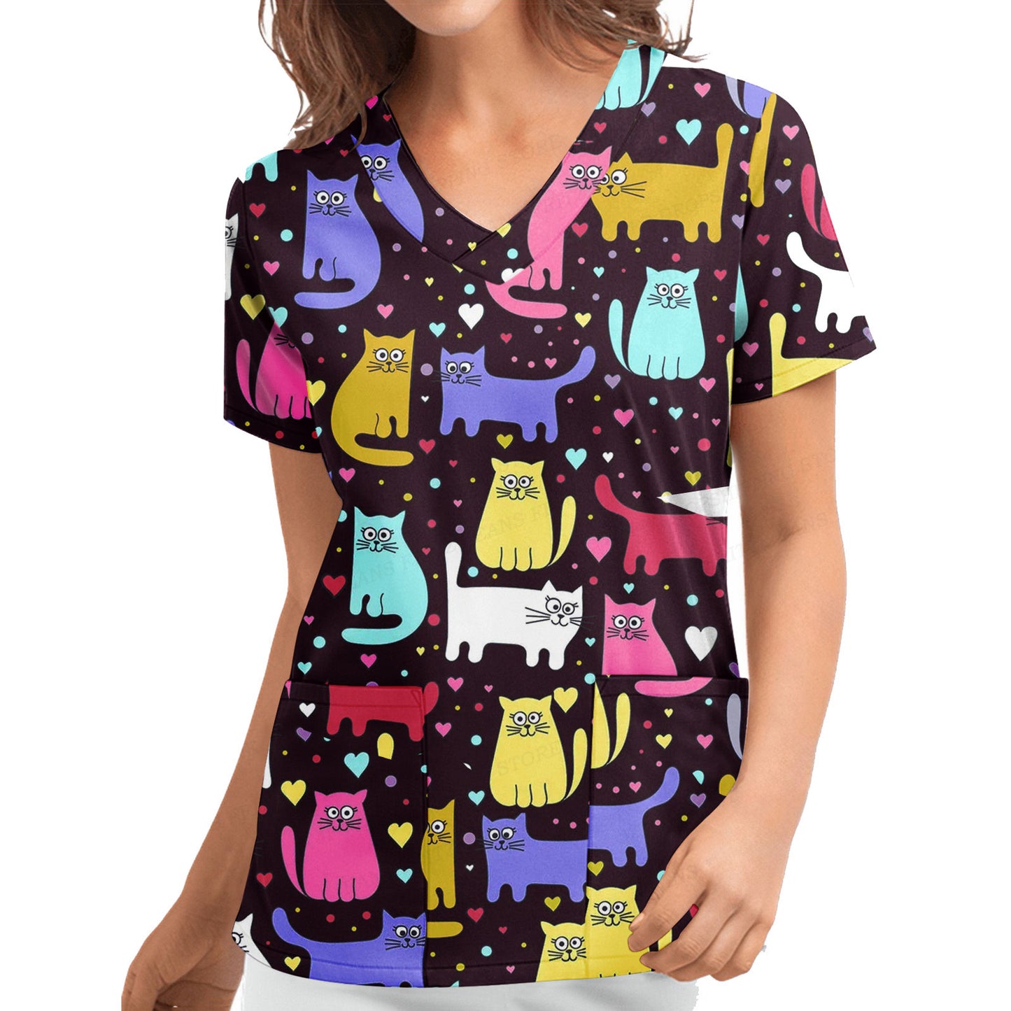 3DV Collar Comfort And Casual Cloth For Nursing Workers