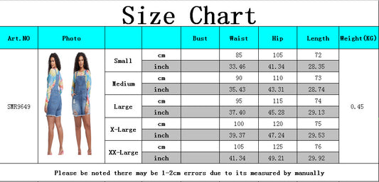 European And American Fashion Denim Women's Wear Slim-fit Suspenders Jumpsuit