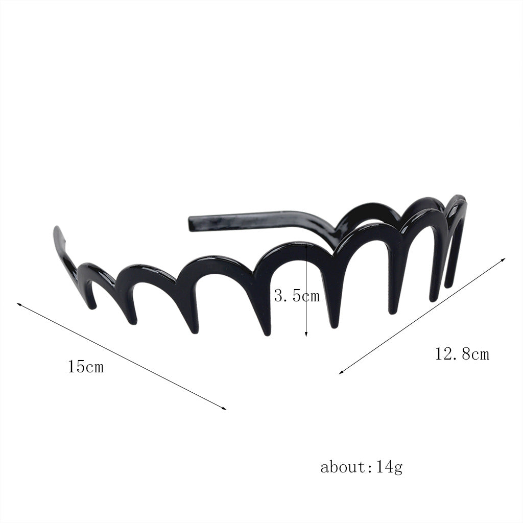 Drop-resistant Beef Tendon Toothed U-shaped Headband