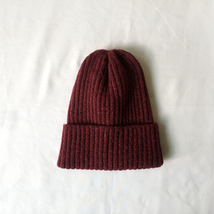 Ins Solid Color Light Board Retro Wool Hat