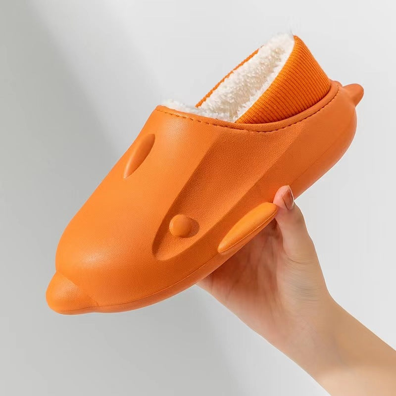Shark Shape Slippers Home Unsiex Waterproof Platform Shoes Winter