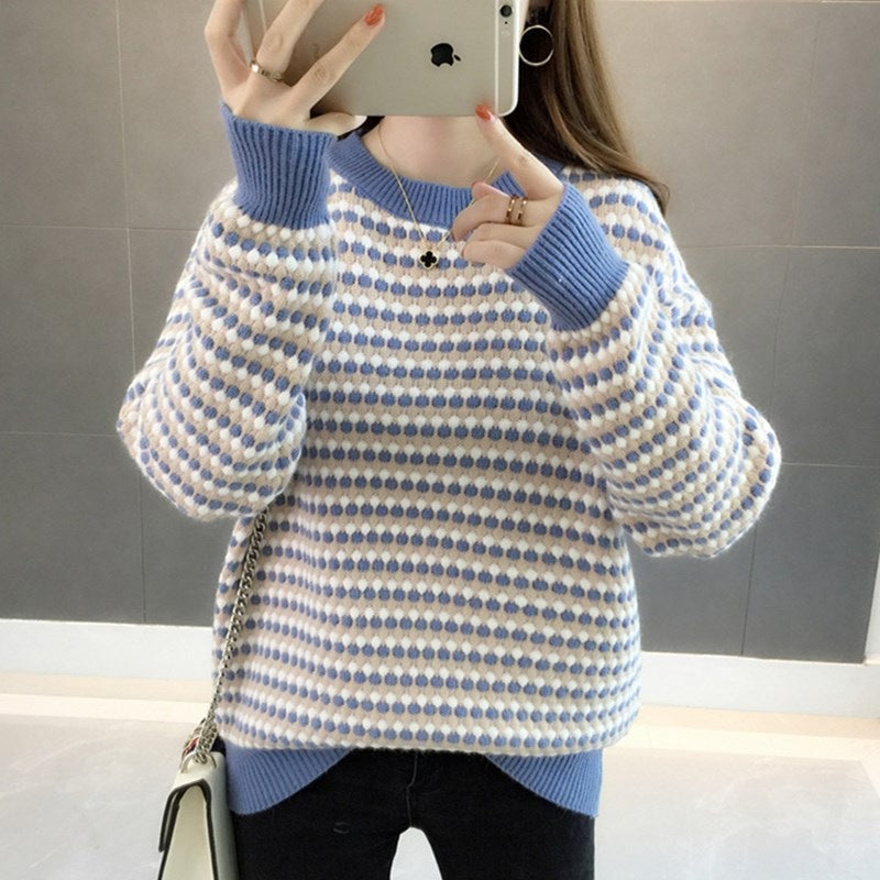 Womens Loose Stylish Knit Base Layer Top For Layering