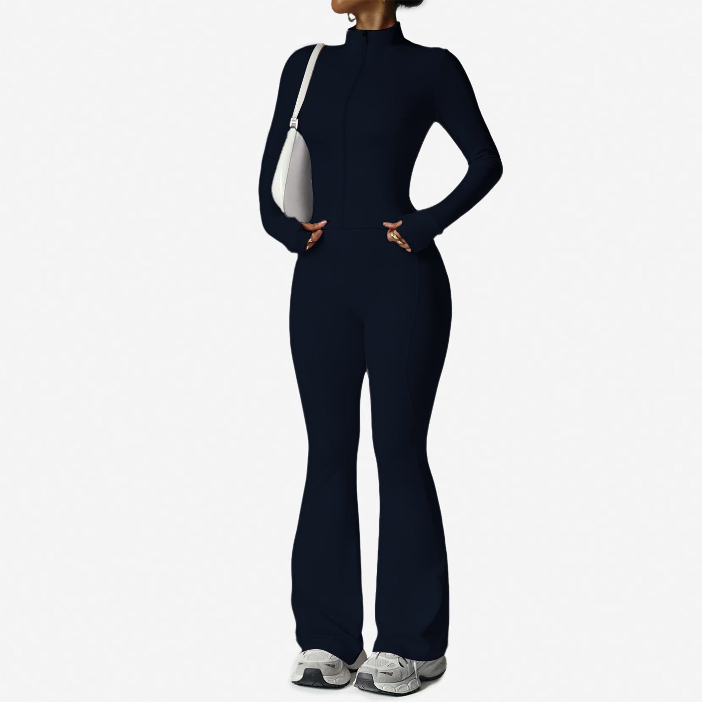 Zipper Nude-Feel Yoga Suit Women's