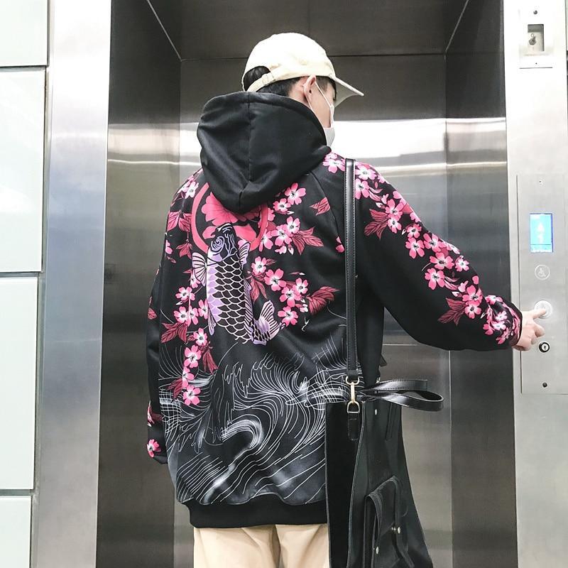 Sweater hooded boys Korean version of the trend loose jacket