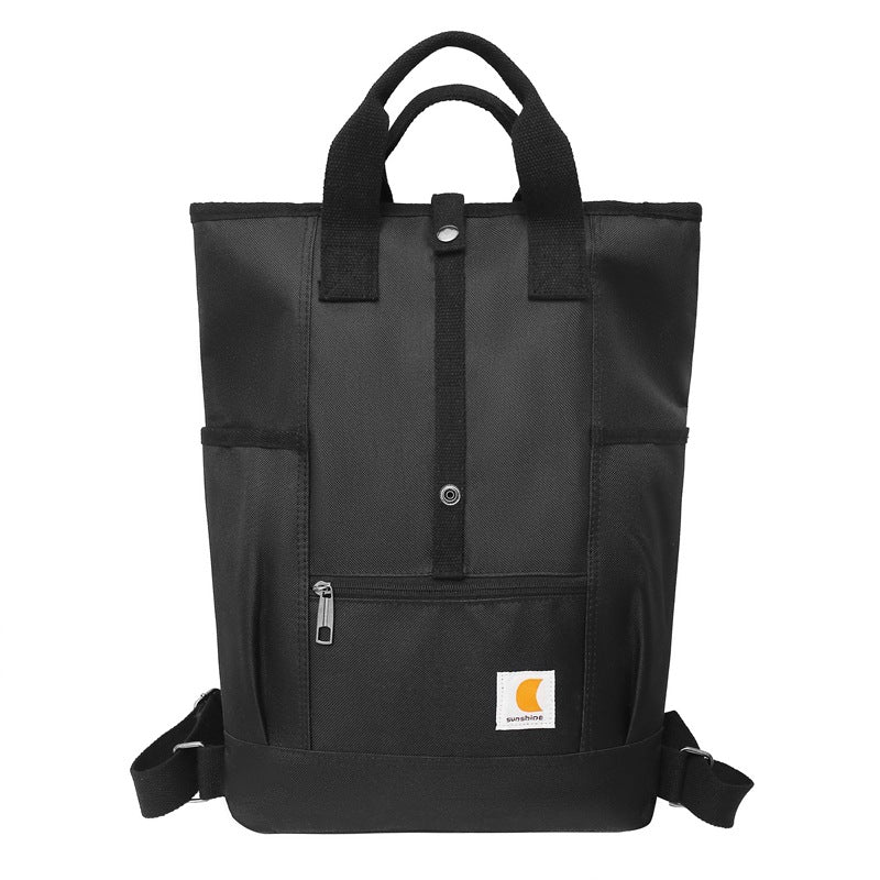 European And American Retro Trendy Rolled Backpack