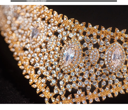Zirconia Bridal Crown Alloy Court Wedding