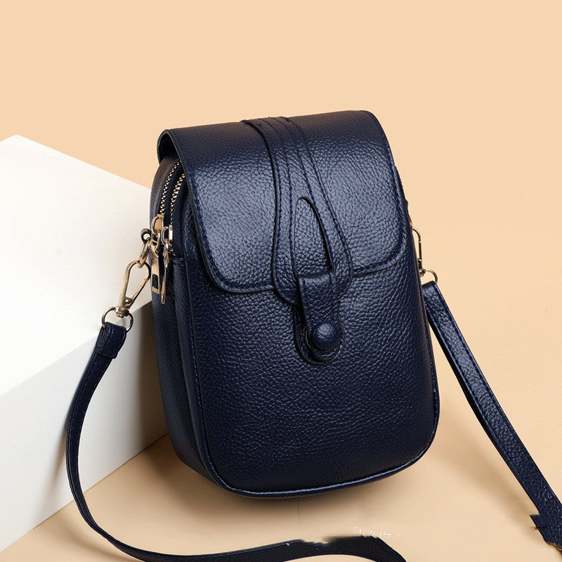 Vertical Single Shoulder Diagonal Span Large Capacity Vintage Bag