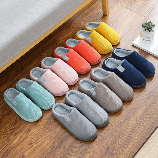 Non Slip Soft Soled Thickened Warm Home Cotton Slippers