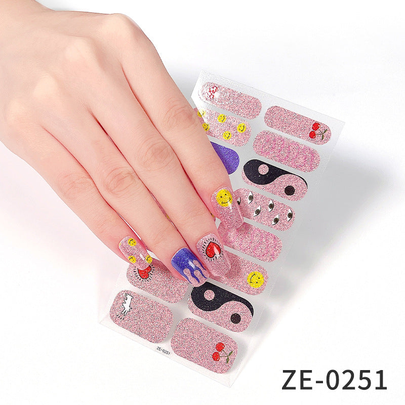 Fashion Christmas Waterproof Manicure Stickers