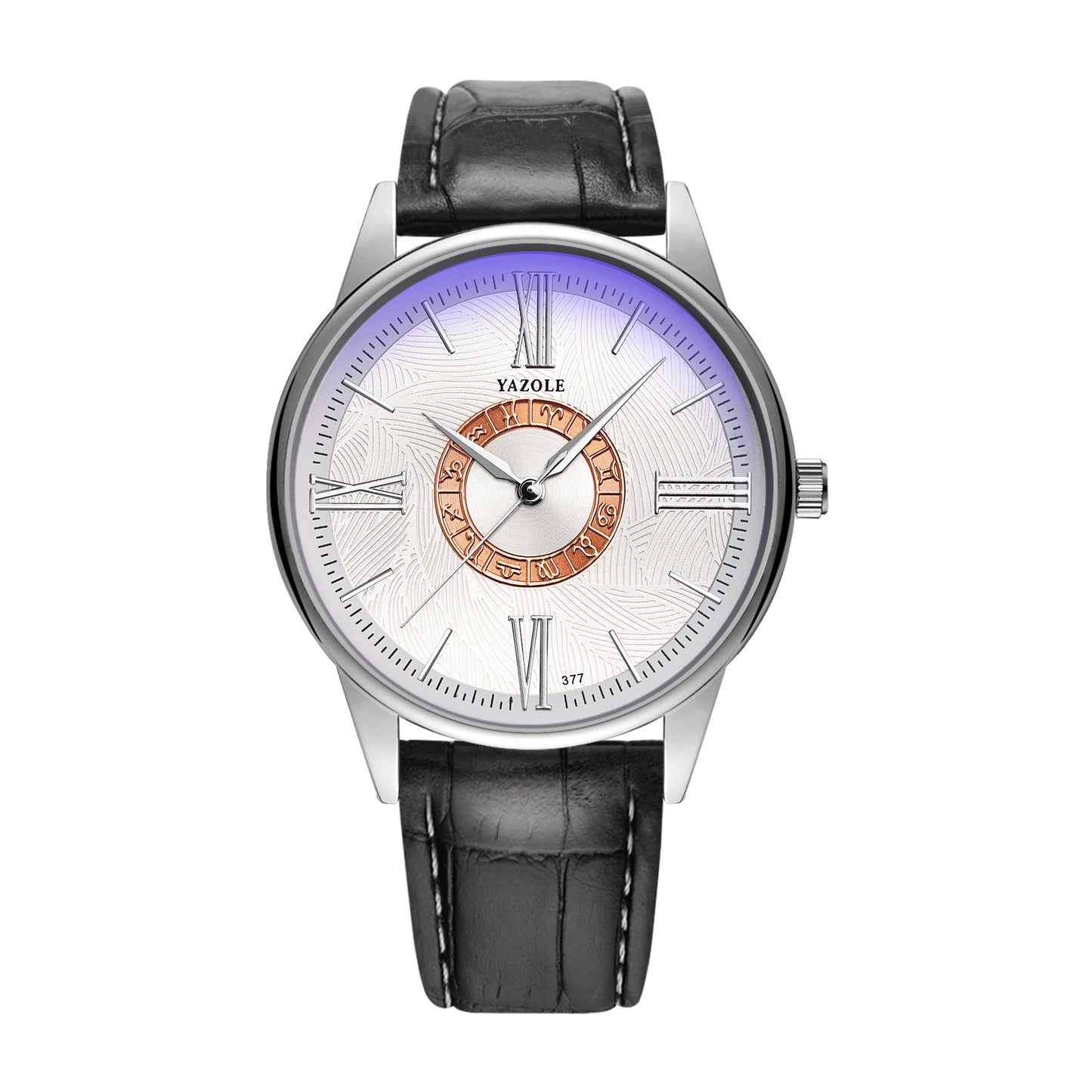Silver Business Watch Men's Casual Constellation Design Quartz Men's Watch