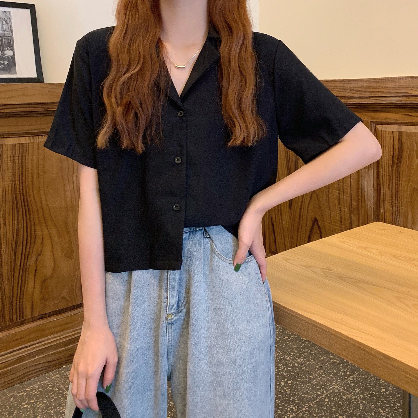 Slim And Versatile Casual Short Top