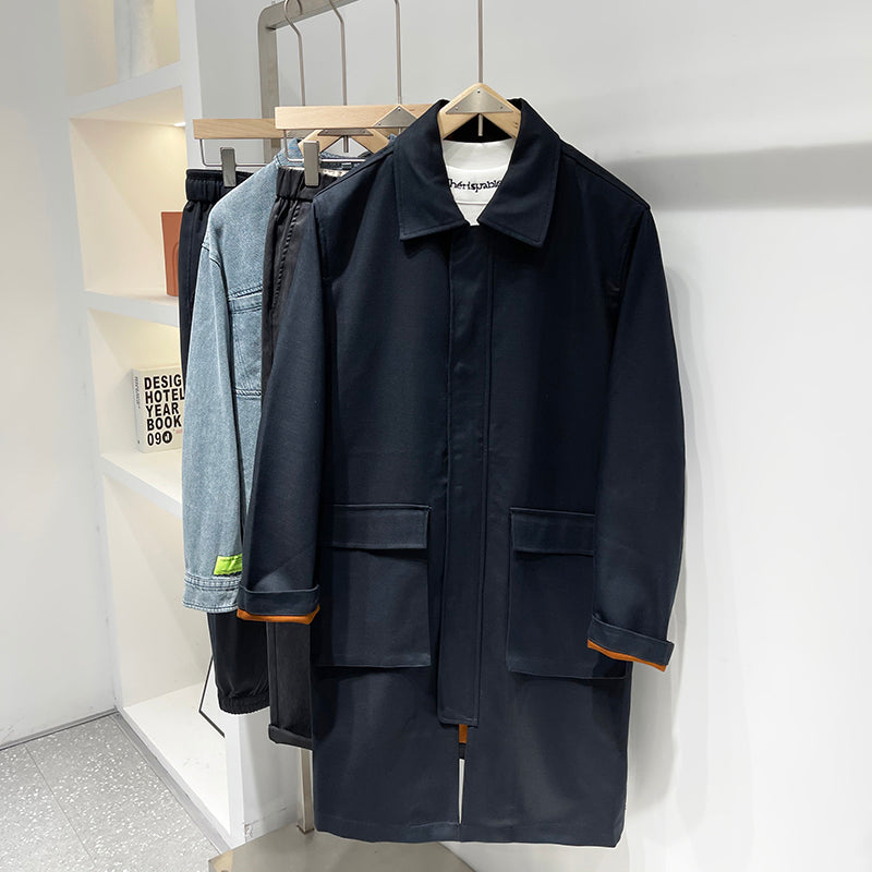 Sufeng Wanzhen Embroidery Cabinet Men's Mid-length Trench Coat