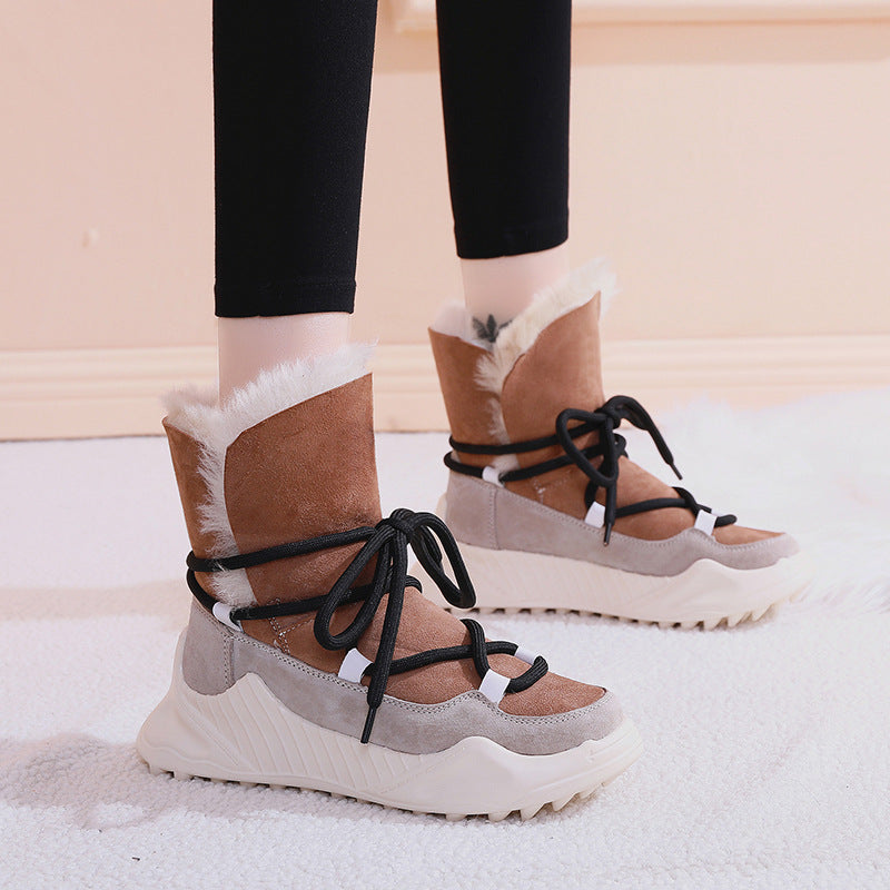 Snow Boots Are Thin, Non-Slip, Thick, Waterproof And Warm