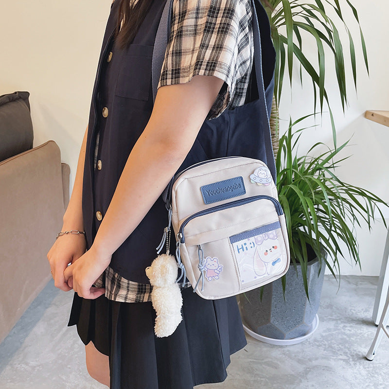 Cute Creative Transparent Student Cross-body Casual Simple Shoulder Bag