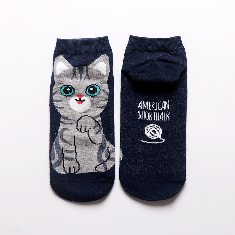 Breathable cotton socks