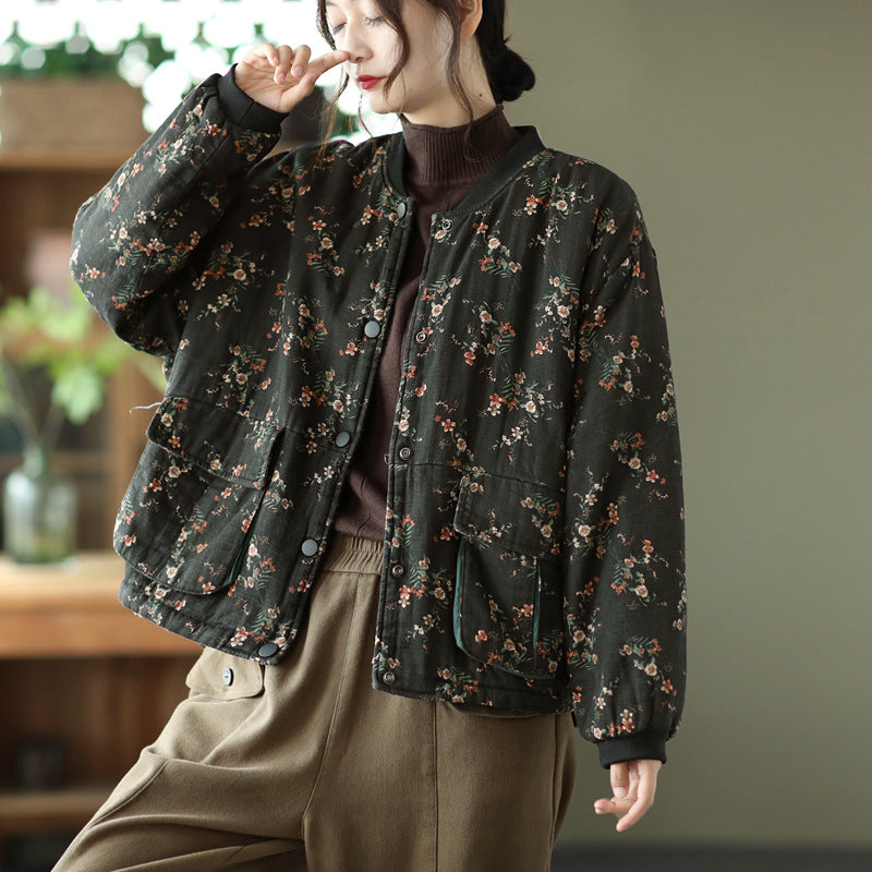 Retro Ethnic Loose Casual Cotton And Linen Cardigan