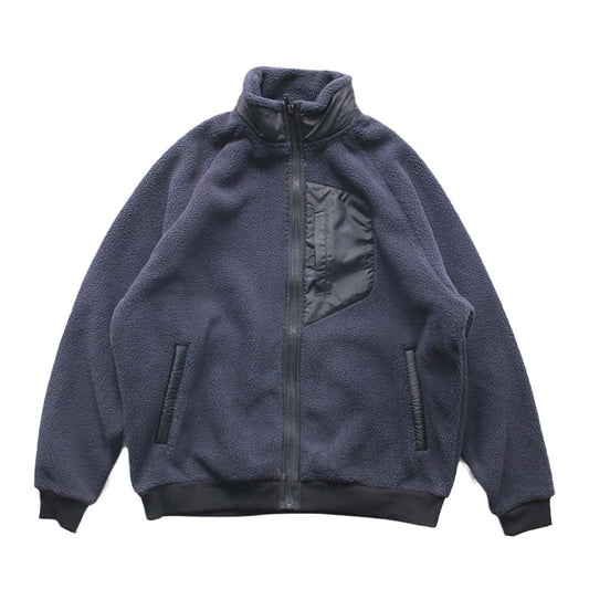 Men's Double-sided Polar Fleece Thickening Stand Collar Cashmere Hoodie