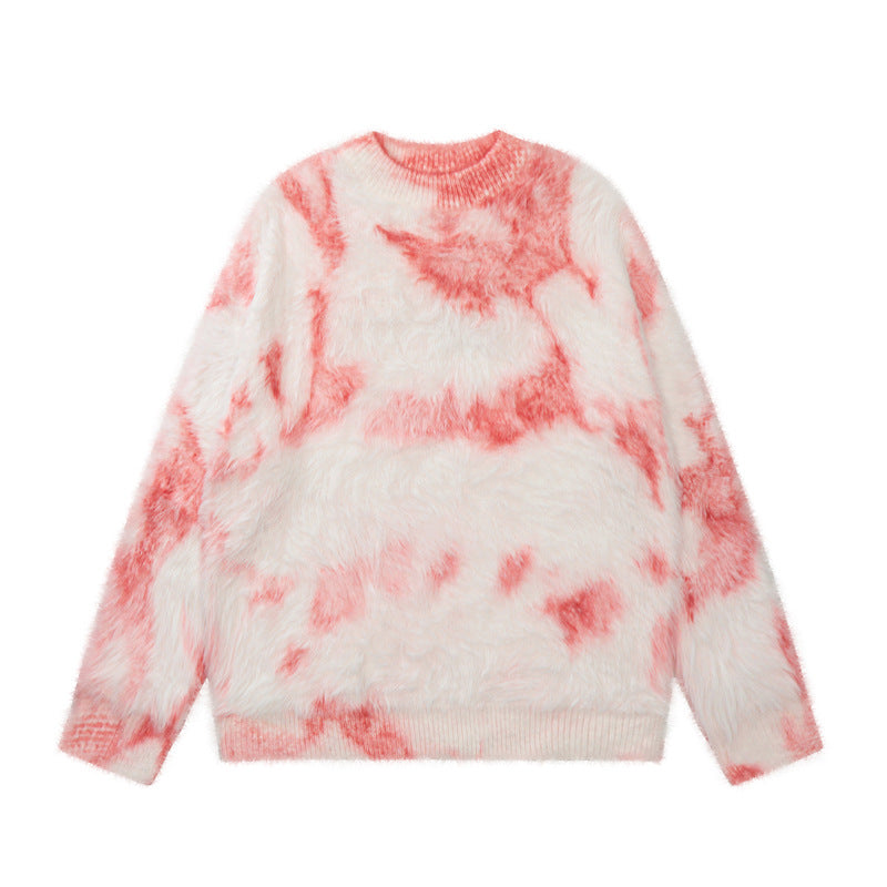 Retro Atmosfære Design Løs Sweater Sweater