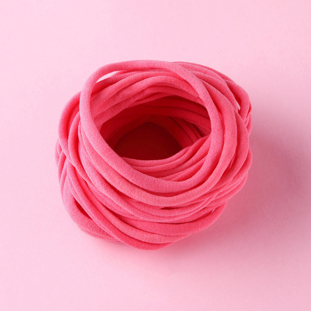 European And American INS Seamless Nylon Fine Hair Band Children's Hair Ring Handmade DIY Baby Headband