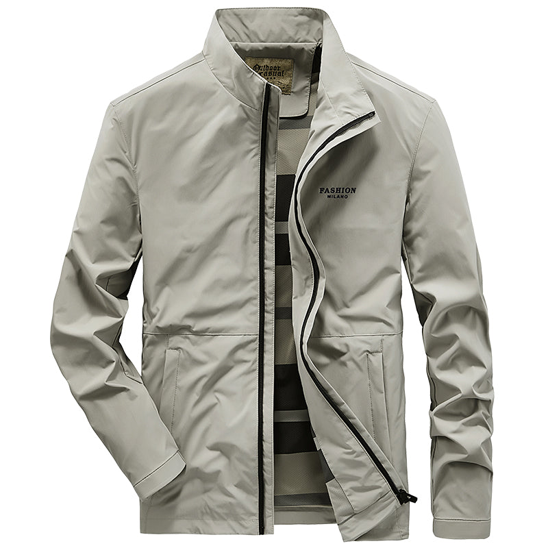Loose Casual Stand Collar Jacket Men's Top