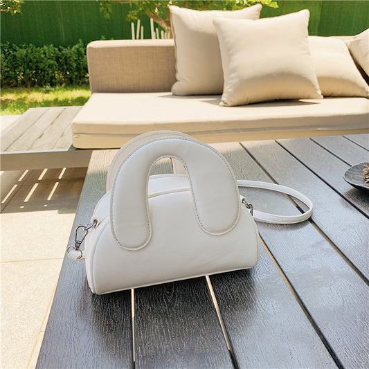 Simple Casual One-shoulder Messenger Small Bag Hit Color Dumpling Bag