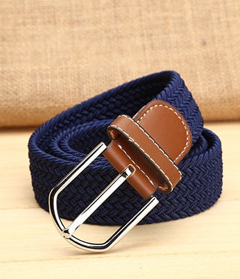 Elastic woven elastic men's belt