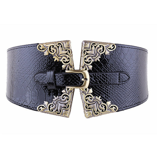 European and American wild elastic wide belt