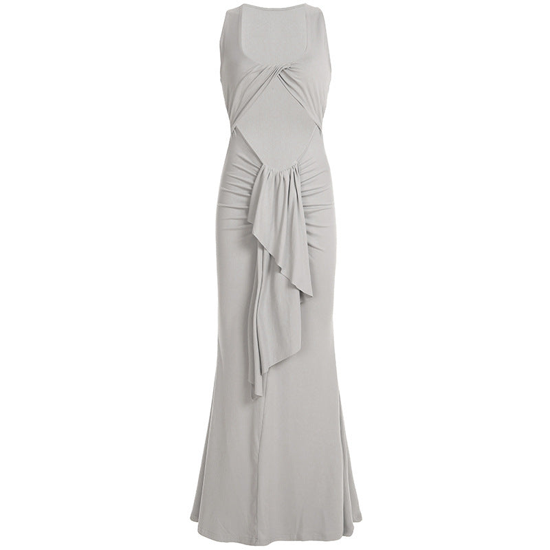 Womens Stylish Sexy Sheer Halterneck Dress