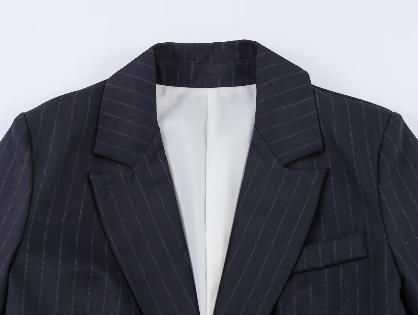 European And American-style Slim-striped Casual Suit