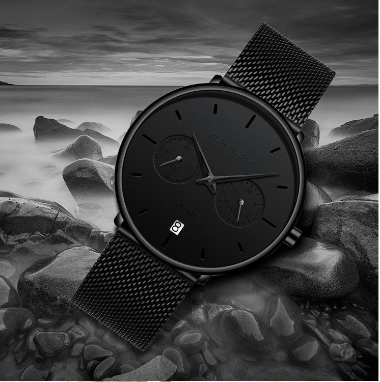 Star fashion simple business men's Watch sports quatz
