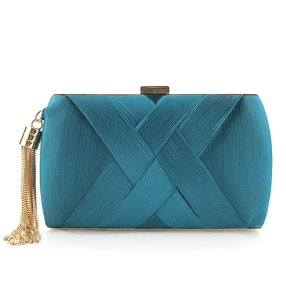 Aftenselskab Satin Mode Kvast Clutch
