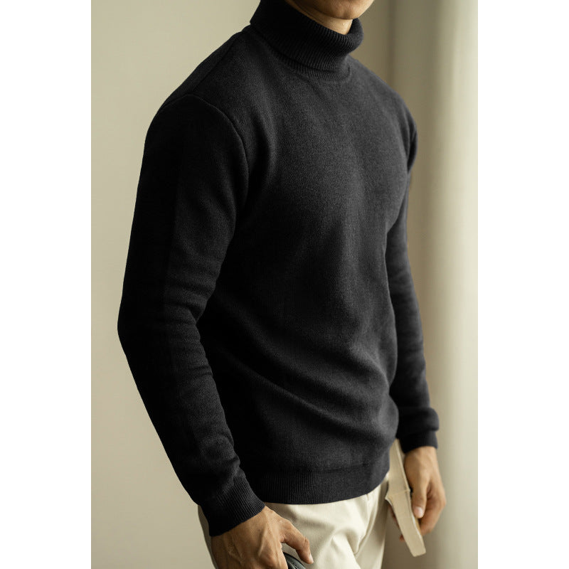 Langærmet sweater til mænd – til varme under en skjorte