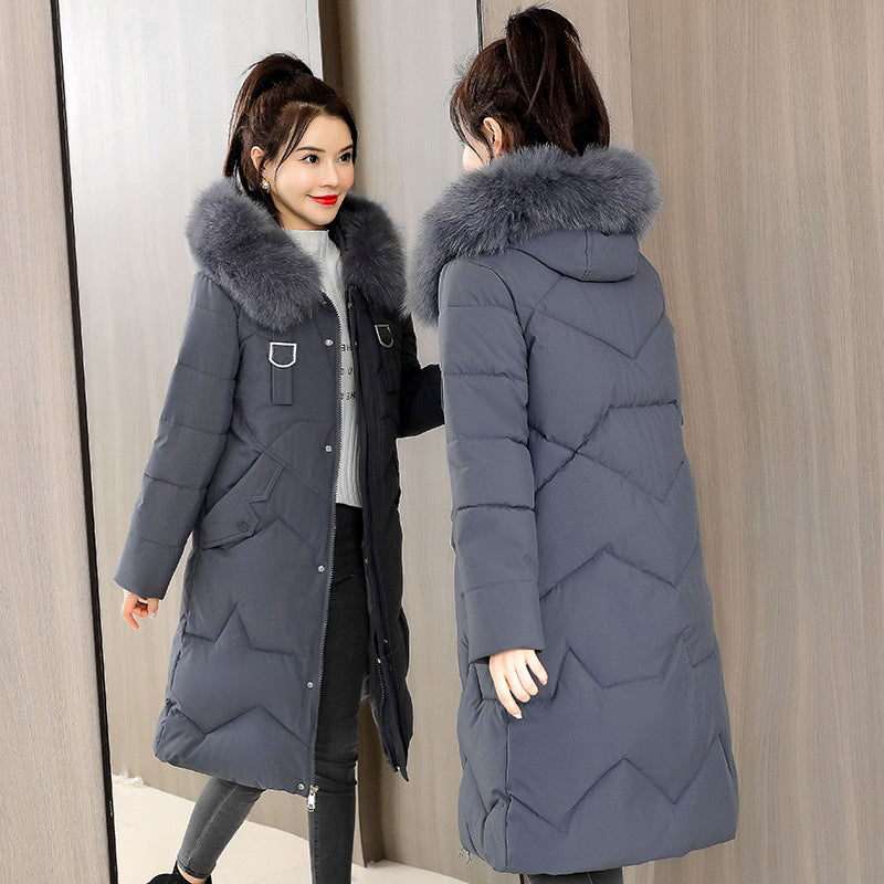 Mid-length Slim Padded Ladies' Padded Jacket
