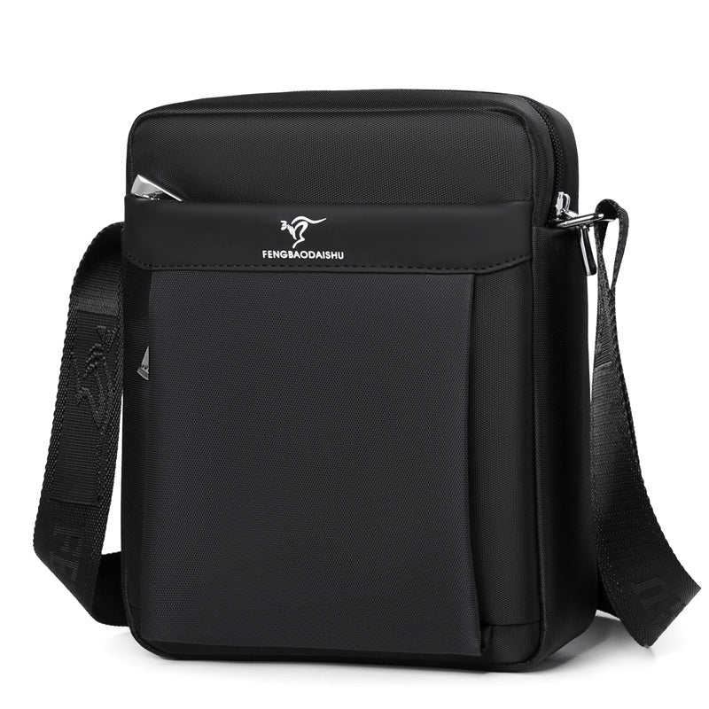 Men's One Shoulder Fashion Casual Messenger Bag Waterproof Oxford Cloth