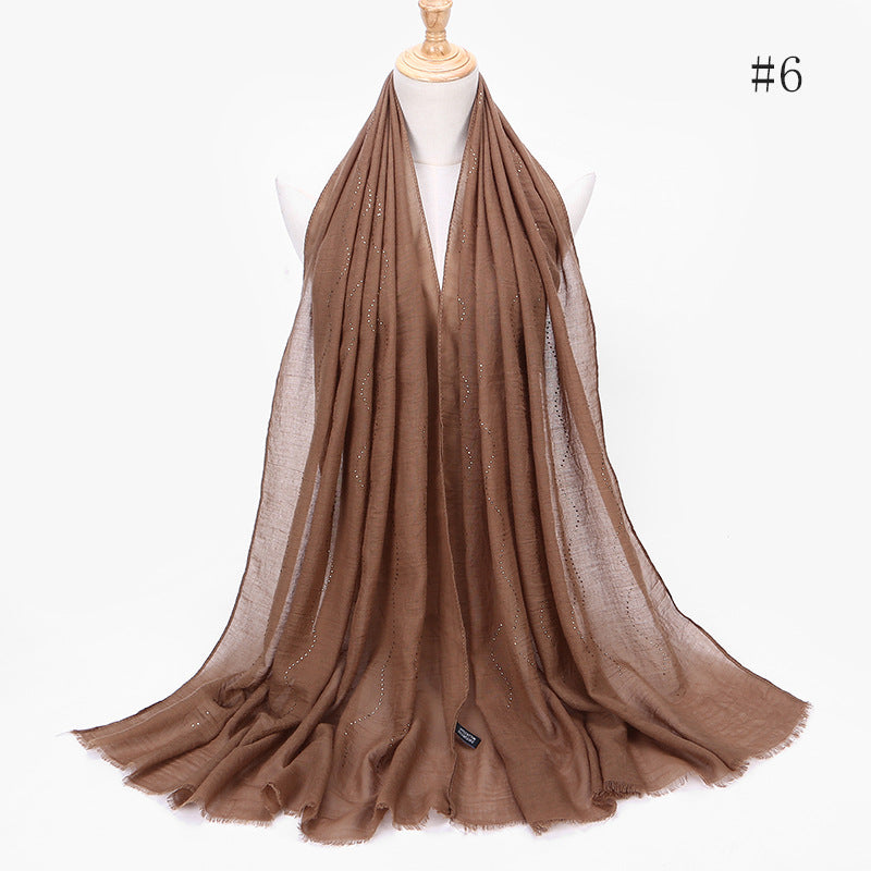 Solid color diamond and scarves